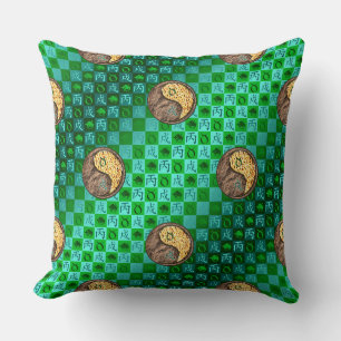 Taurus & Fire Dog Cushion
