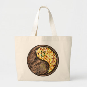 Taurus & Fire Dragon Large Tote Bag