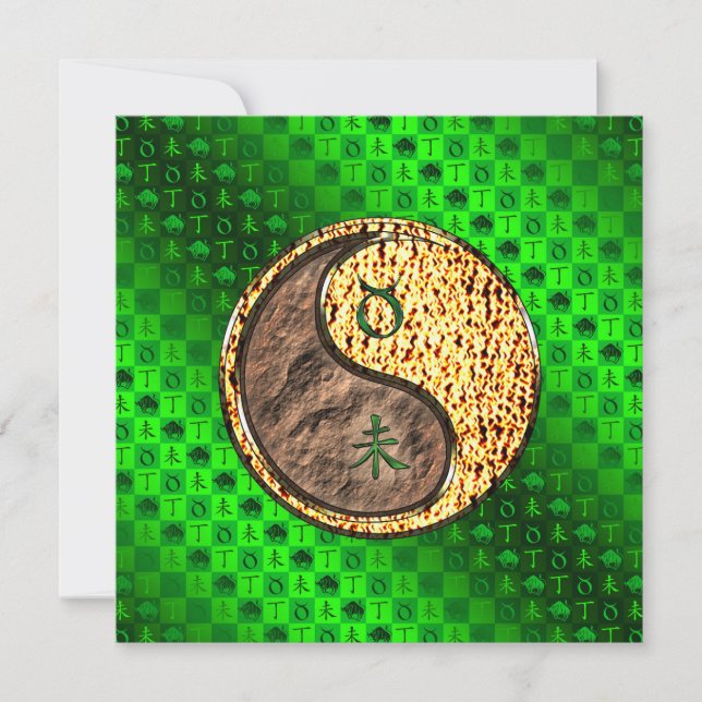 Taurus & Fire Goat Card (Front)