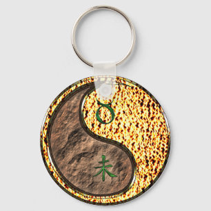 Taurus & Fire Goat Key Ring