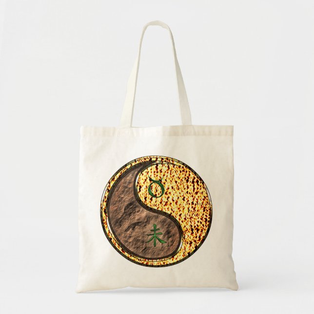 Taurus & Fire Goat Tote Bag (Front)