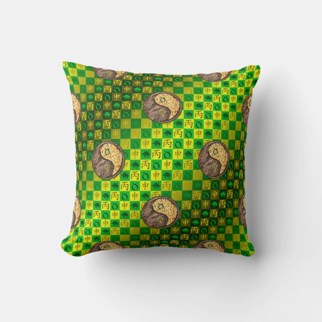 Taurus & Fire Monkey Cushion (Front)