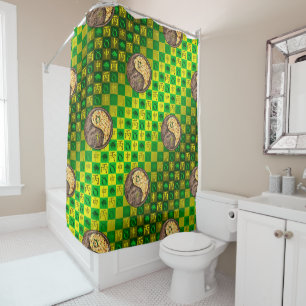 Taurus & Fire Monkey Shower Curtain