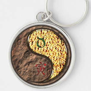 Taurus & Fire Tiger Key Ring