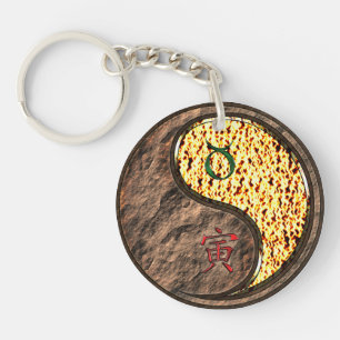 Taurus & Fire Tiger Key Ring