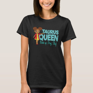 Taurus Girl Black Queen Black Women Afro Zodiac T-Shirt