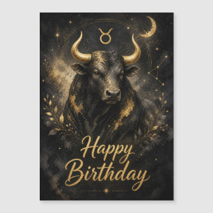 Taurus Happy Birthday Zodiac Design