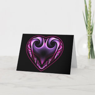 Taurus Heart Fractal Greetings Cards