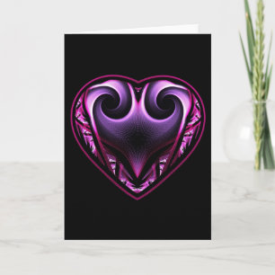Taurus Heart Fractal Greetings Cards