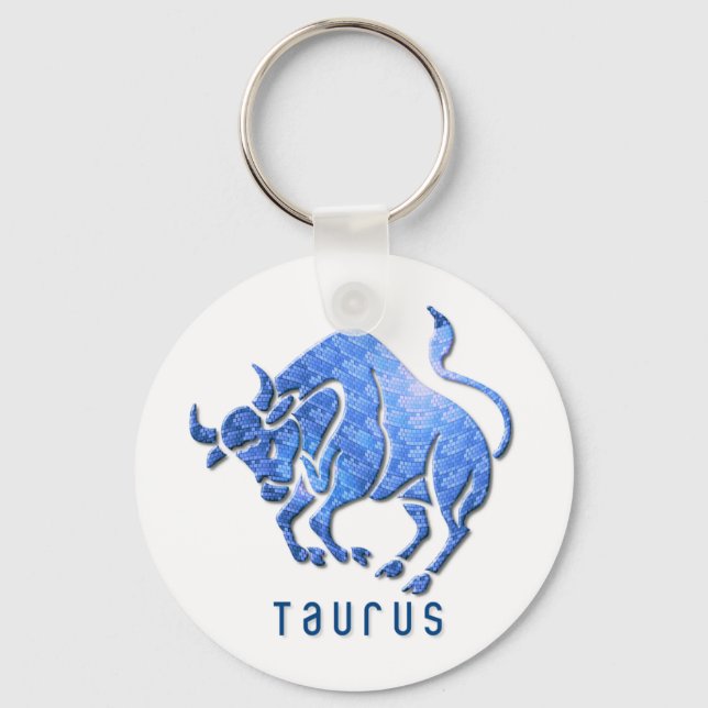 Taurus Horoscope Keychain (Front)