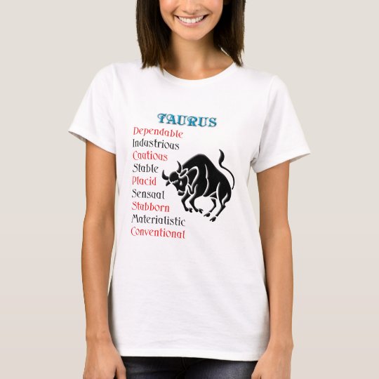 Taurus Horoscope Zodiac Sign T-Shirt