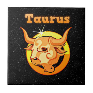 Taurus illustration tile