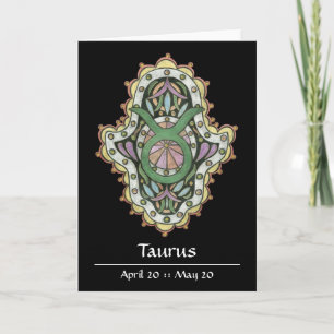 Taurus Khamsa Note Card