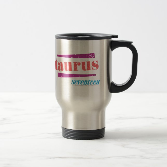 Taurus LtPink Travel Mug (Right)