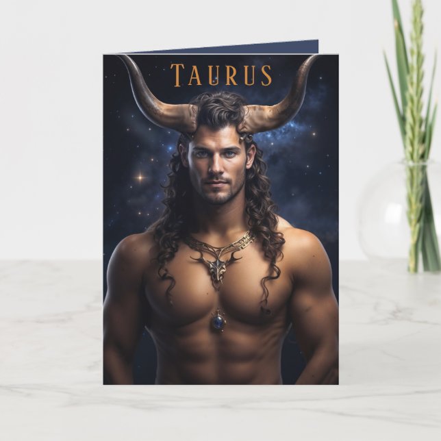 Taurus Male Birthday Card (Front)