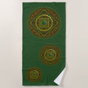 Taurus Mandala Beach Towel