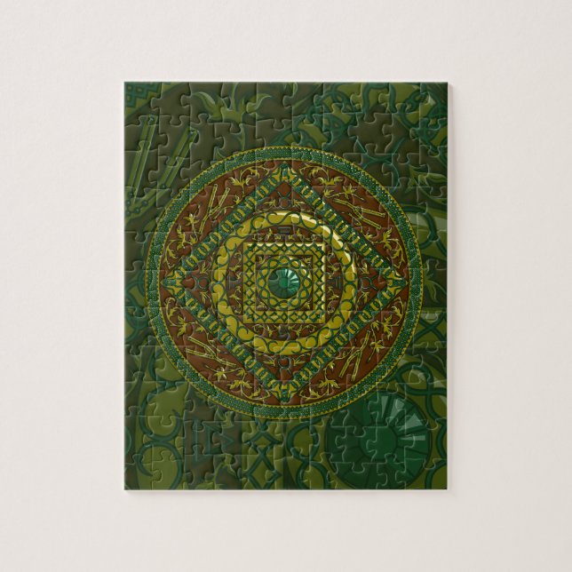 Taurus Mandala Puzzle (Vertical)