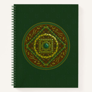 Taurus Mandala Spiral Notebook
