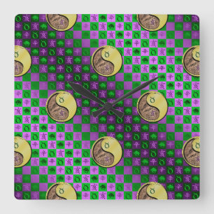 Taurus & Metal Boar Square Wall Clock