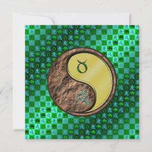 Taurus & Metal Dog Card