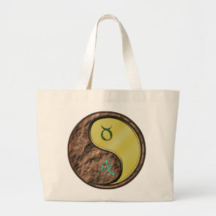 Taurus & Metal Dog Large Tote Bag