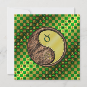 Taurus & Metal Dragon Card