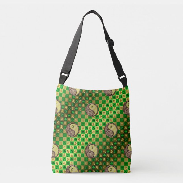 Taurus & Metal Dragon Crossbody Bag (Front)