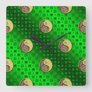 Taurus & Metal Goat Square Wall Clock