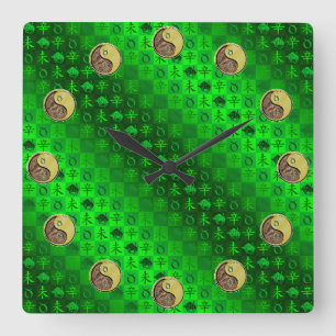 Taurus & Metal Goat Square Wall Clock