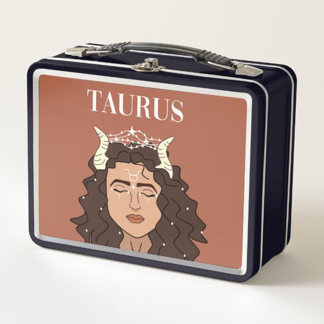 Taurus Metal Lunch Box (Front)