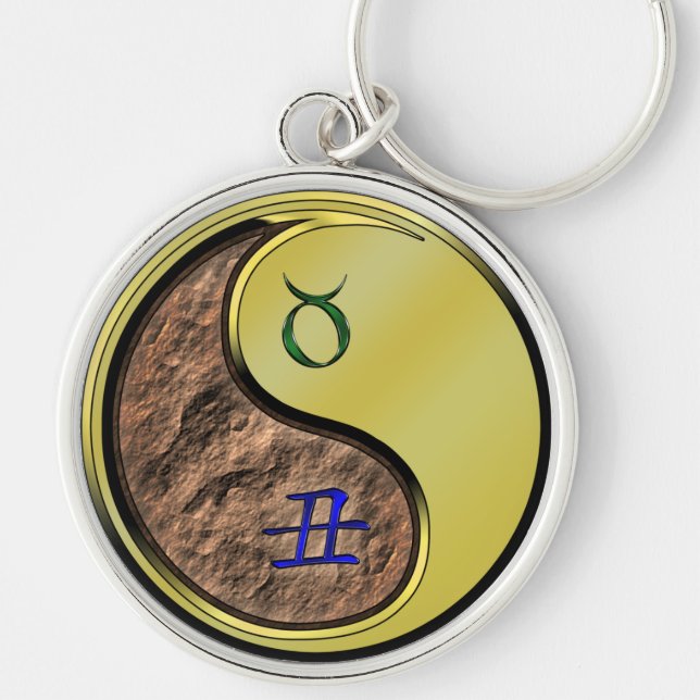 Taurus & Metal Ox Key Ring (Front)