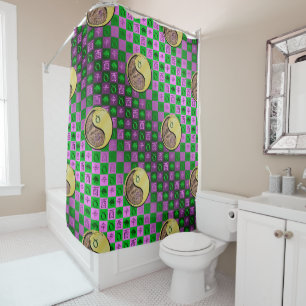 Taurus & Metal Rooster Shower Curtain