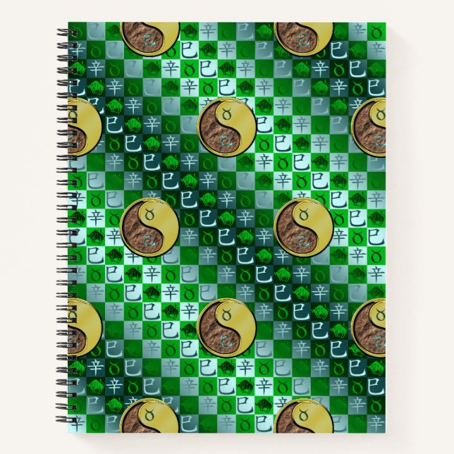 Taurus & Metal Snake Notebook (Front)