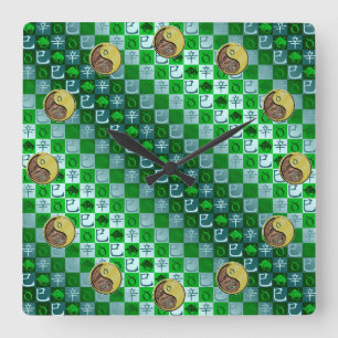 Taurus & Metal Snake Square Wall Clock