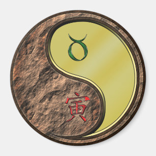 Taurus & Metal Tiger Magnet