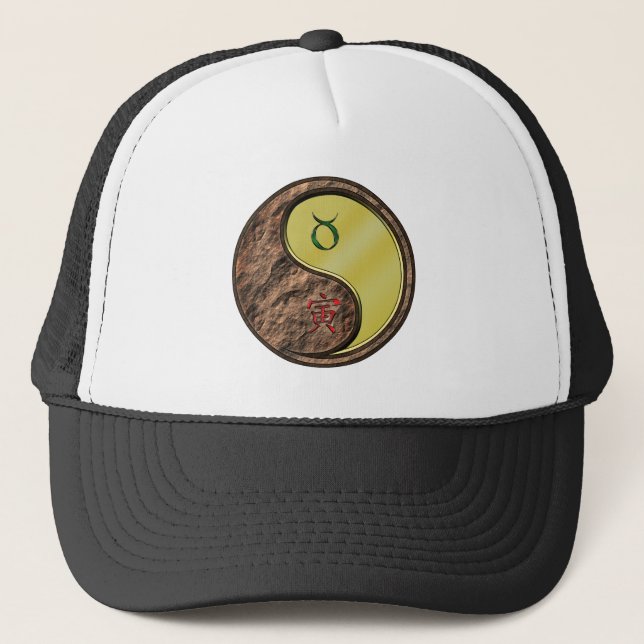 Taurus & Metal Tiger Trucker Hat (Front)
