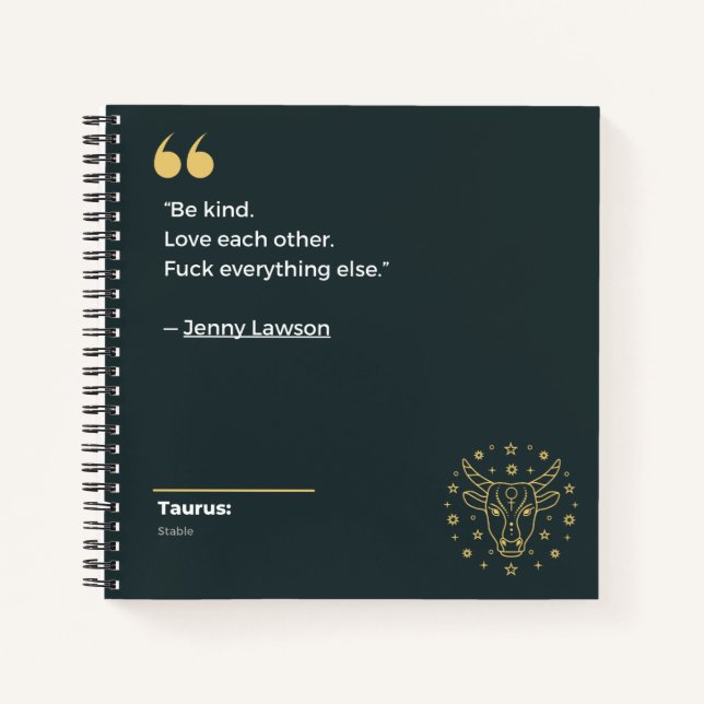 Taurus notebook (Front)