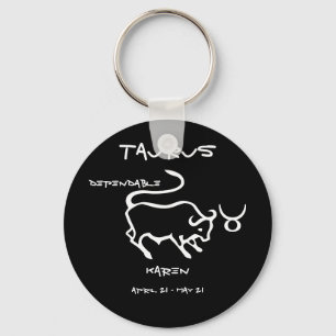 Taurus Personalised Key Ring