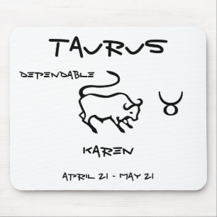 Taurus Personalised Mouse Mat