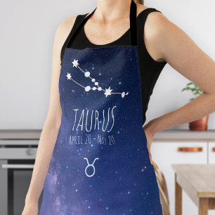Taurus Personalised Zodiac Constellation Apron