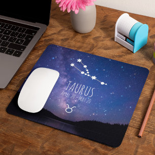 Taurus   Personalised Zodiac Constellation Mouse Mat