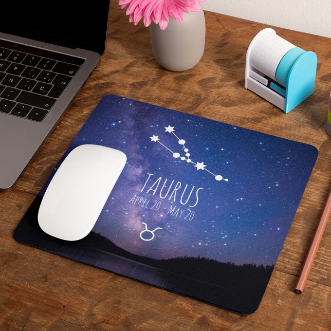 Taurus | Personalised Zodiac Constellation Mouse Mat (Creator Uploaded)