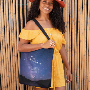 Taurus Personalised Zodiac Constellation Tote Bag