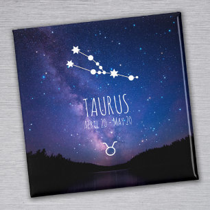 Taurus Personalized Zodiac Constellation Magnet