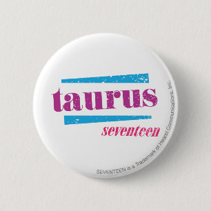 Taurus Purple 6 Cm Round Badge