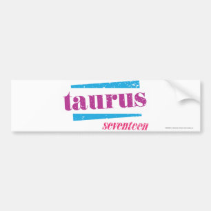 Taurus Purple Bumper Sticker