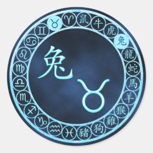 Taurus/Rabbit Classic Round Sticker