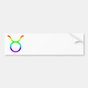 Taurus Rainbow Bumper Sticker
