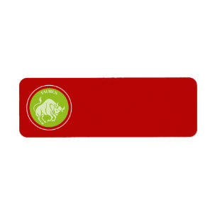 Taurus Return Address Label