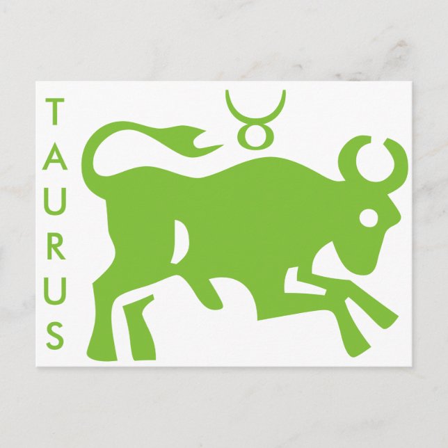 Taurus Sign Astrology Zodiac Symbol Postcard (Front)